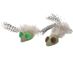 Flamingo Katti pelė feathers žalias 2PCS