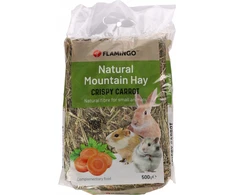 Flamingo kalnų šienas su morkomis 500g