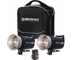 Elinchrom ELC Pro HD 1000 blykstės lempa - dvigubas monobloko rinkinys