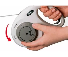 Flexi automatinė smycz šuniui juoda 7m/25kg