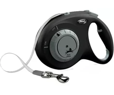 Flexi automatinė smycz šuniui juoda 7m/25kg