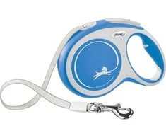 Flexi New Comfort L pavadėlis šunims iki 50kg juostinis 8m mėlynos spalvos