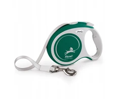 Flexi Comfort Plus, smycz automatinė, šuniui, žalia, L, 5m, taśma, do 60 kg (FL-6029)