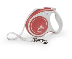 Flexi FLEXI smycz automatinė Comfort Plus S taśma 5 m kol. jasny raudona