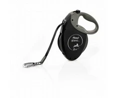 FLEXI Giant Tape Juodas Edition - automatinis šunų pavadėlis - 8 m