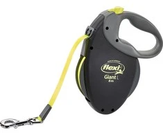 Flexi Giant Automatinis juostinis pavadėlis, 8 m / šunims iki 50kg / spalva: juoda ir pilka