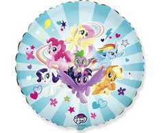 Flexmetal Folio balionas 18 colių FX – My little Pony Team, supakuotas