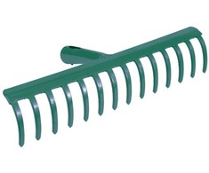 FLO GRABIE METALOWE 28cm 12 ZĘBÓW, NIEOPRAWIONE 35750