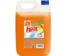 Mondex Floor Active Soda - Universalus paviršių valymo skystis su riebalų šalinimo priemone, 5 l - Oranžinis Blossom