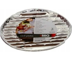 Bbq Line Aliumininės grilio lėkštės, 34 cm, 3 vnt.