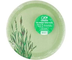 Gogreen Go Žalias Go Žalias Paper Plates 22cm 10pcs