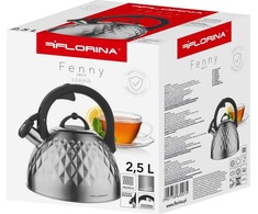Florina Nerūdijančio plieno arbatinukas indukcijai ir dujoms Florina Fenny Satin 2,5 l