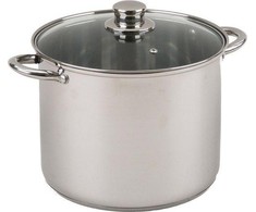Nerūdijančio plieno puodas su dangčiu 20cm 4,3L HIGH FLORINA