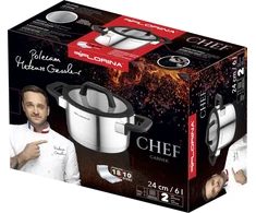 FLORINA Nerūdijančio plieno puodas 24cm 6L CHEF M. Gessler