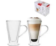Florina prekės Sosnowiec - puodeliai ir stiklinės Florina Terminiai stiklai su dvisienėmis spurgomis Florina Malachit 2 vienetų 400 ml () - _ 10755179