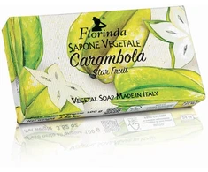 Florinda Carambola veganiškas drėkinamasis ir valomasis muilas su vaisių kvapu, 100 g