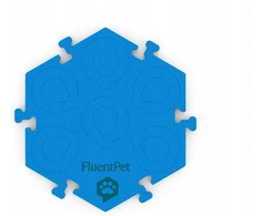 Usorteret FluentPet HexTile Flex - piankowa mata do przycisków - mėlyna