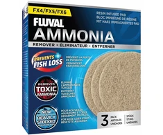 Fluval Amoniako šalinimo priemonė, azoto mažinimo kasetė, filtrams, FX4/6 filtrams, 3 vnt.