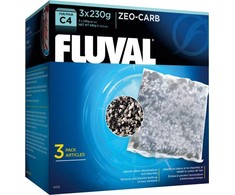 Fluval Carbon Zeo-Carb kasetė C4 filtrui, 3x230g