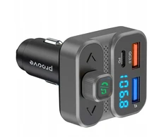 FM siųstuvas „Bluetooth 5.3“ automobilinis įkroviklis, USB C tipo, PD, 36W, Proove / FMLX20120003 / LUXOR SE