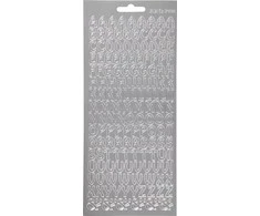 Focus Focus Stickers Sidabriniai laiškai dizainas 2