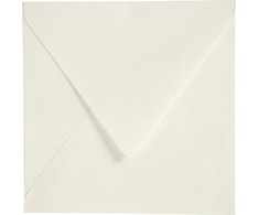 FOCUS ENVELOPE 160X160 RAW Baltas 120G 50 PCS