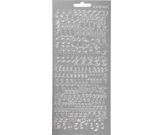 Focus Focus Stickers Sidabrinis Letters Design 1
