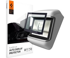 Grūdintas stiklas Spigen GLAS.TR SLIM TESLA MODEL X 2021 / 2022 / MODEL S 2021 / 2022 Juodas