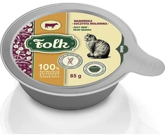 FOLK Juicy jautiena from Warmia – šlapias kačių maistas – 85g