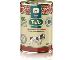 FOLK Delicious Masurian roe venison Mono - wet dog food - 400g