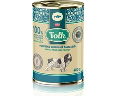 FOLK Pomeranian puiki žuvies mėsos ėdalas šunims – šlapias Maistas šunims – 400g