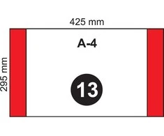Fol-Plast Folplast Viršelis apvalus A4 reguliariai NR 13 (20vnt)