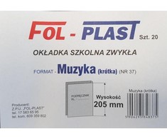 Fol-Plast Okładka na podr do muzyki krótka NR 37 (20szt)