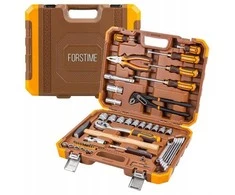 Forcekraft Įrankių rinkinys 1/2" ir 1/4" 60 vnt. (6 pusių) (7–27 mm)