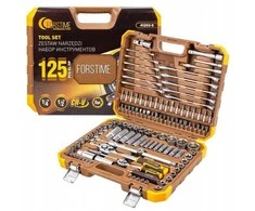 Forcekraft Įrankių rinkinys 1/2" ir 1/4" 125 vnt. (6 pusių) (4–32 mm)