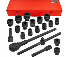 Forcekraft įrankių rinkinys 3/4" smūginių įrankių rinkinys 21 vnt. (6 pusių) (17-50 mm)