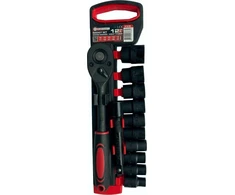 Forcekraft lizdų rinkinys 1/2" 12 vnt. (su reketu ir prailginimu) (10-24mm)