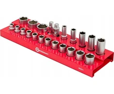 Forcekraft lizdų rinkinys 1/2" 22 vnt. (6 taškų)