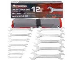 Forcekraft Plokščių veržliarakčių rinkinys 12 vnt. (6-32mm) ant pakabo