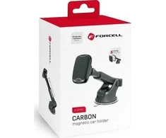 Automobilinis universalus telefono laikiklis Forcell (H-CT327) tvirtinamas ant stiklo, magnetinis juodas