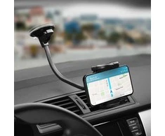 Automobilinis telefono laikiklis Forcell F-Grip Regular 27 cm priekinis stiklas / prietaisų skydelis / oro išleidimo anga, juodas