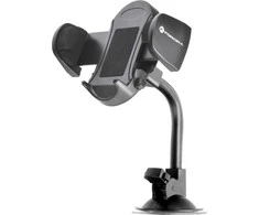 Automobilinis telefono laikiklis Forcell F-Grip Oval 17 cm priekinis stiklas / prietaisų skydelis / oro išleidimo anga, juodas