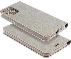 Dėklas Forcell Oem LUNA Book Gold skirtas Samsung Galaxy A53 5G sidabro spalvos