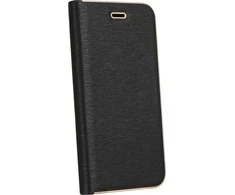 Dėklas Forcell Oem LUNA Book Gold skirtas APPLE Apple iPhone 7 / 8 / SE 2020 / SE 2022 juodos spalvos