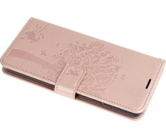 Dėklas Forcell Oem Flip case for iPhone 12 / 12 PRO Mezzo Book medžio rose auksinis