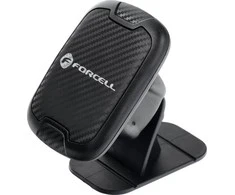 Automobilinis universalus telefono laikiklis Forcell (H-CT322) tvirtinamas ant prietaisų skydelio, magnetinis juodas