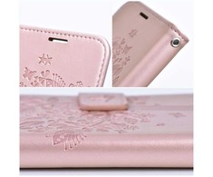 Forcell Oem MEZZO Book dėklas skirtas Samsung Galaxy A36 5G medžio rožinio aukso spalvos
