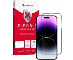 Hybrid glass do iPhone 14 PRO MAX Forcell Flexible 5D juodas