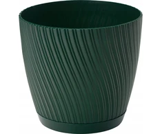 Form-Plastic Doniczka okrągła MIKA 4590-075, Kolor Leśny mech, Form-Plastik, Wymiary 26.5x25 cm