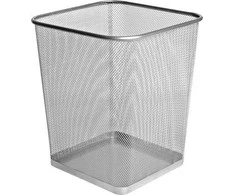 Forofis Šiukšlių dėžė FOROFIS 91329 sidabrinė metalinė tinklinė dėžė